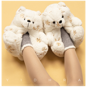 叶子大叔淘宝{猫爪拖鞋}yidhra梦之女巫冬季居家毛绒可爱猫咪保暖