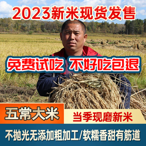 特价2023东北大米黑龙江五常大米新米大米稻花腹白香米10kg长粒米