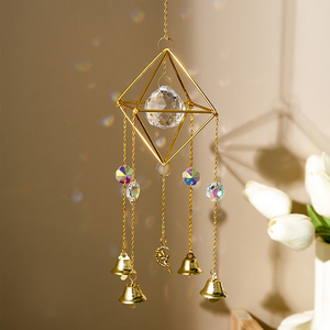 ins风水晶风铃挂饰现代创意家居卧室房间墙面装饰挂件送女生礼物