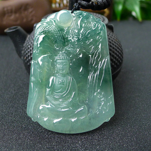 阿弥陀佛吊坠翡翠女款