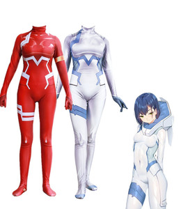 darling in the franxx 02 广国家队 战斗服cosplay紧身连体服cos