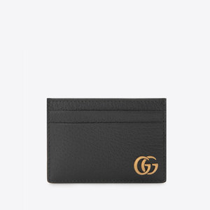现货GUCCI古驰新品牛皮logo装饰商务休闲男士卡夹卡包钱包零钱包