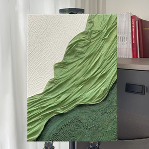 石膏绷带肌理画diy材料包手绘3D立体浮雕画石英砂丙烯高级装饰画
