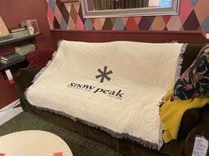 匹克纯色简约snow peak露营户外室内装饰休闲床头沙发毯子 多用途