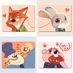 疯狂动物城鼠标垫小号女生ins风卡通动漫可爱办公家用笔记本电脑便携