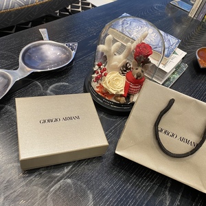 阿玛尼专柜纸袋 armani香水口红盒袋子包装袋送人礼品盒空盒包邮