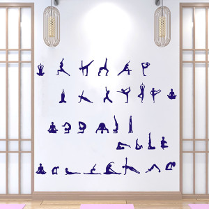 舞蹈室墙贴纸瑜伽室