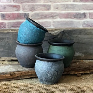 多肉植物花盆红陶粗陶瓷花盆陶土素烧陶罐高透气古朴老桩盆大口径