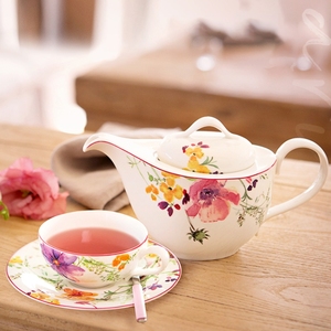 唯宝villeroyboch紫色迷情德国进口陶瓷茶具套装茶杯茶壶咖啡杯碟