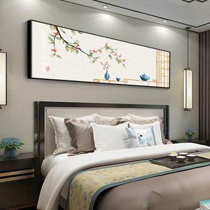 民宿房间装饰画卧室床头壁画现代简约中国风景轻奢墙画酒店墙壁画