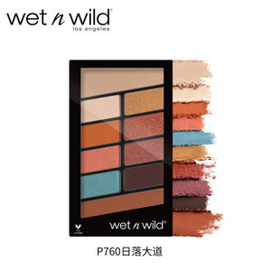 wet n wild湿又野WNW十色眼影盘珠光大地色闪粉75