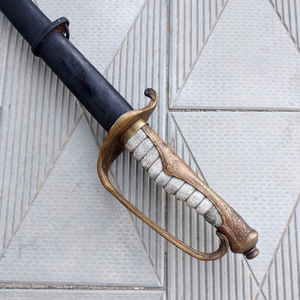 收藏送礼日本老物件陆军19式指挥刀刀鞘东洋武士刃铜装具包邮