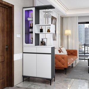 意式极简客厅玄关柜酒柜小户型门厅隔断柜沙发边柜酒柜装饰柜北欧