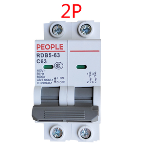 PEOPLE人民电器2P 40A双进双出断路器空气开关C63两相电20总32 25