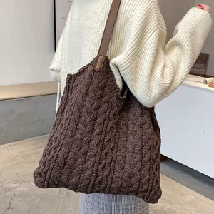 针织包包女编织森系