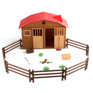 仿真动物农场玩具套装 启蒙农舍牧场家禽鸡鸭鹅牛猪场景模型3-9岁