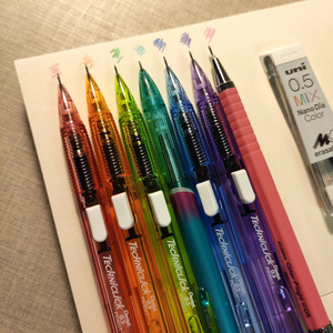 日本Pentel派通学生自动铅笔PD105T侧按式自动铅笔0.5mm活动铅笔小学生写字书写不易断芯0.7文具糖果色