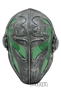 FMA 万圣节面具 玻璃钢面罩“十字王”绿色 tb564