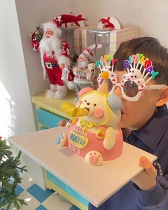 烘焙秘密 韩国复古ins彩色吹龙搞怪蛋糕卷卷哨子派对儿童生日装饰