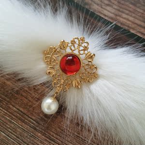 抹额女古风汉服宫廷王熙凤卧兔儿汉元素红楼梦同款昭君套明制毛毛