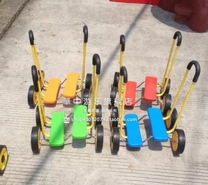 幼儿园平衡踩踏车感统训练车儿童玩具脚踏车 单人双人协力踩踏车
