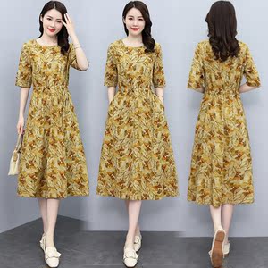 丽歌姿魅官方旗舰店官网认真卖轻奢风女装高级感2022夏皑如连衣裙