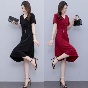 帛逸名牌佐色商场同款丽歌姿魅女装2022夏季杭州四季青修身连衣裙