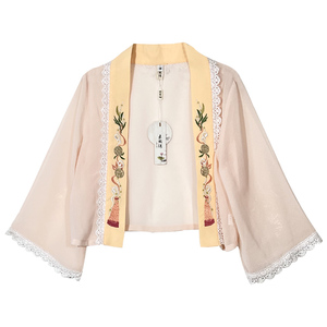 汉服对襟开衫短款