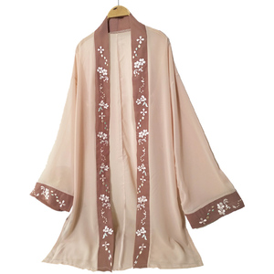 原创宋制褙子防晒披风上衣日常改良汉服女刺绣对襟上衫夏季单卖