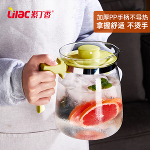 冷水壶耐热玻璃储大容量凉白开水杯果汁冷泡茶瓶套装家用透明容器
