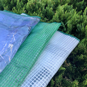 花房暖房布套PVC PE布套保温布套绿色网格布布套PVCPE罩子