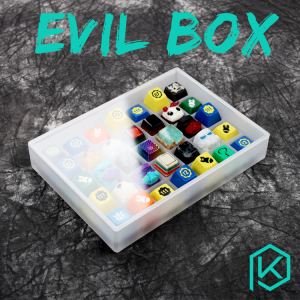 evil box喷砂亚克力雕刻键帽盒个性sa gmkoemdsa树脂原厂图片