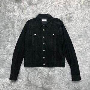 slp 圣罗兰 羊皮 夹克 外套 麂皮 羊反绒 经典款 修身 偏短 夹克