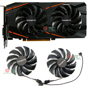 全新 gigabyte/技嘉rx580 570 4gb gaming显卡散热风扇t129215su