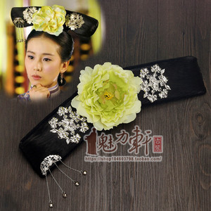 步步惊心刘诗诗饰马尔泰若曦同款造型旗头古风摄影清宫格格头饰