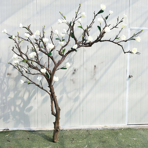 干树枝装饰造型枝景观玉兰客厅落地白树枝花艺仿真玉兰装饰树摆件