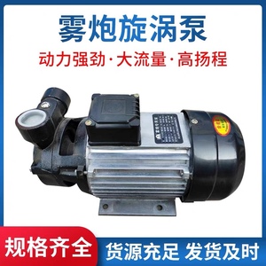 雾炮机专用高压泵旋涡泵2.2千瓦kw型号XQ1500一体泵泵盖叶轮