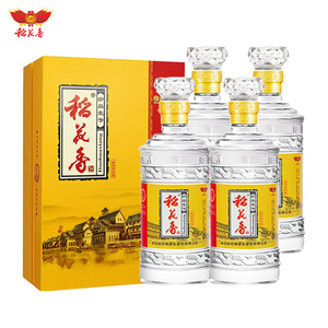 稻花香白酒珍品一号42度500ml*4瓶国产白酒高粱纯粮食酒高档送礼