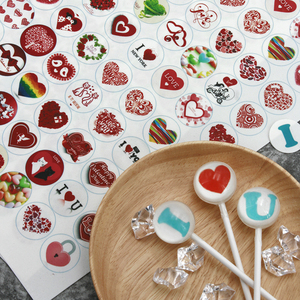 星空棒棒糖糯米纸定制