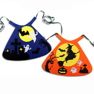 万圣节幼儿园儿童diy不织布斗篷披风服装道具手工制作材料包玩具