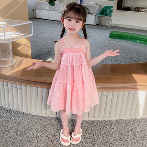 牛仔背带裙套装棉儿童星黛露吊带裙薄中大童女孩裙子4-15岁85人付款