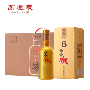 高炉家52度和谐6年500ml浓香型白酒柔和陈酿粮食高粱酒整箱6瓶