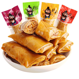 张飞豆干豆腐干香菇夹心豆腐卷四川特产小包装零食品脆笋豆皮卷