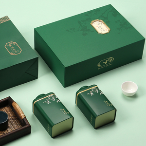 绿茶包装盒毛尖茶礼盒通用绿茶空盒狗牯脑鸭屎香四合一礼盒定制