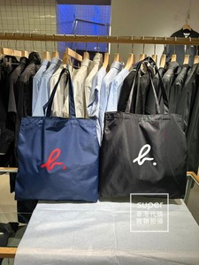 香港專櫃代購agnes b.b字logo尼龍簡約男女款單肩包手提包 22秋冬