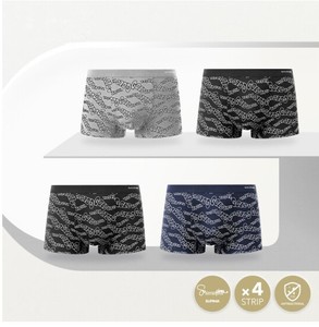 goldlion/金利来男士内裤男平角裤纯棉印花莫代尔四角短裤男青年