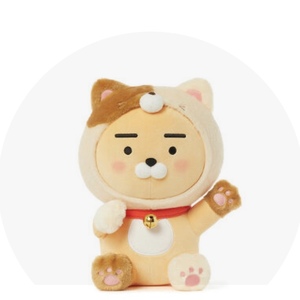 friends招财猫ryan狮子公仔玩偶布娃娃招财进宝春节礼line生活