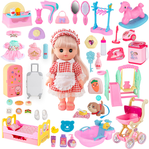 米露娃娃儿童过家家玩具仿真模拟生活玩具小女孩洋娃娃手推车玩具
