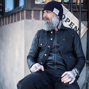 美式复古硬汉17oz重磅油蜡布防水压风暴骑士机车马甲咔叽工装背心