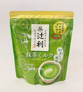 日本原装 京都宇治抹茶辻利 抹茶奶茶粉200克